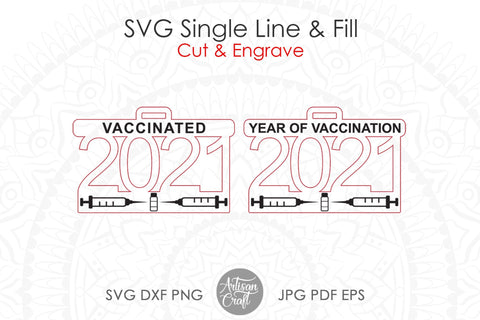 2021 vaccine ornament SVG, laser file SVG Artisan Craft SVG 