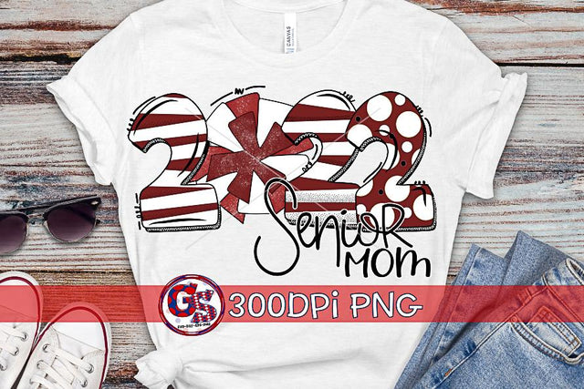 2022 Cheer Mom Maroon PNG for Sublimation Sublimation Greedy Stitches 