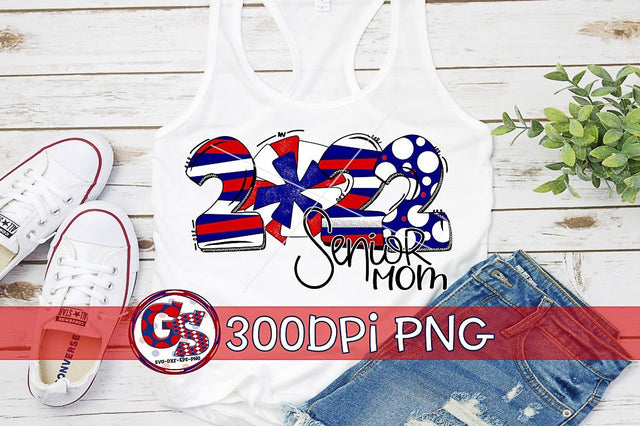 2022 Cheer Mom Navy Red PNG for Sublimation Sublimation Greedy Stitches 