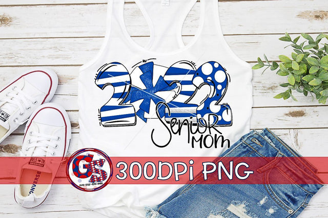 2022 Cheer Mom Royal Blue PNG for Sublimation Sublimation Greedy Stitches 