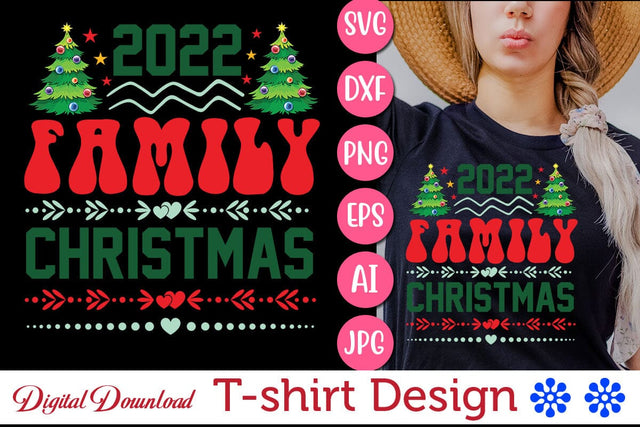 2022 family Christmas SVG Cut File SVG Newmockups 