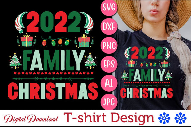 2022 family Christmas SVG Cut File SVG Newmockups 