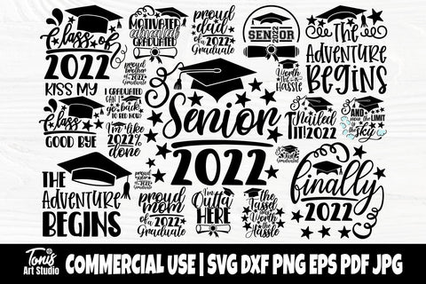 2022 Graduation SVG Bundle, Class of 2022 Svg, Png SVG TonisArtStudio 