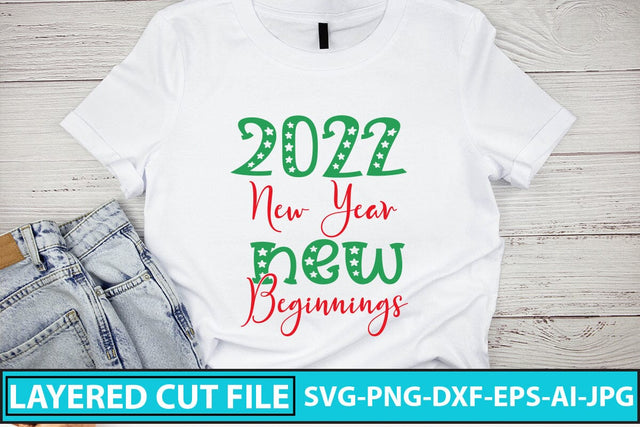 2022 New Year New Beginnings SVG Cut File SVG Syaman 