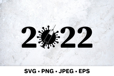 2022 numbers with virus and vaccine. Stop Covid pandemic SVG LaBelezoka 