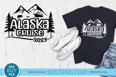 2023 Alaska Cruise svg - Alaska SVG vacation or Trip Design SVG SVG Cut File 