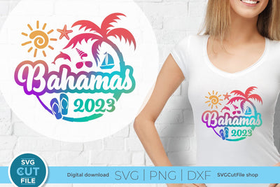 2023 Bahamas svg - Bahamas Vacation or Trip Design SVG SVG Cut File 