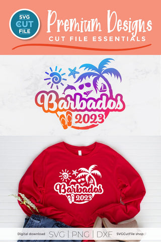 2023 Barbados svg - Barbados Vacation or Trip Design SVG SVG Cut File 