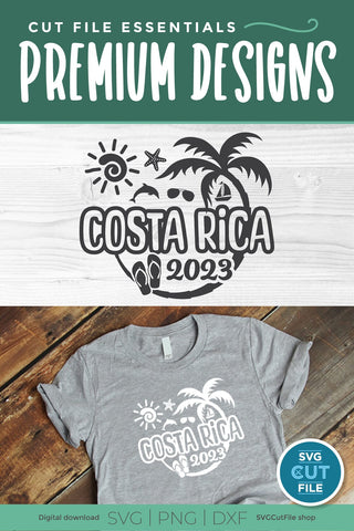 2023 Costa Rica svg - Costa Rica Vacation or Trip Design SVG SVG Cut File 