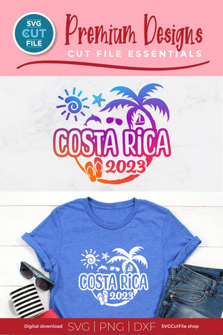 2023 Costa Rica svg - Costa Rica Vacation or Trip Design SVG SVG Cut File 