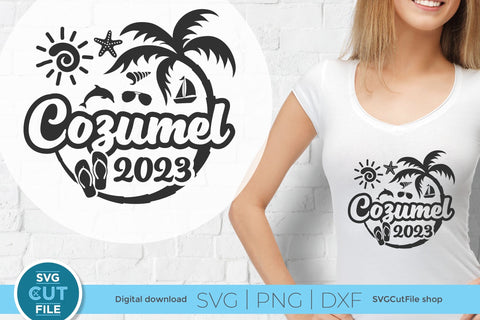 2023 Cozumel svg - Cozumel Mexico Vacation or Trip Design SVG SVG Cut File 