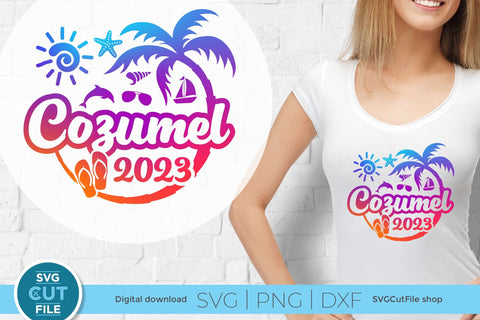 2023 Cozumel svg - Cozumel Mexico Vacation or Trip Design SVG SVG Cut File 