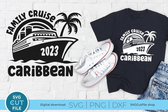 2023 Family Cruise svg - Cruise SVG Vacation or Trip Design SVG SVG Cut File 
