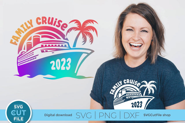 2023 Family Cruise svg - Cruise SVG Vacation or Trip Design SVG SVG Cut File 