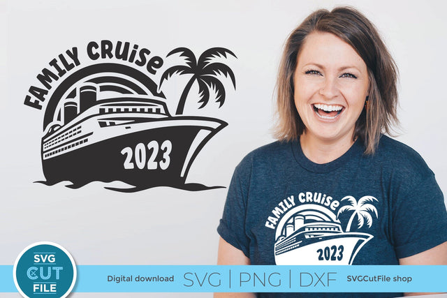 2023 Family Cruise svg - Cruise SVG Vacation or Trip Design SVG SVG Cut File 