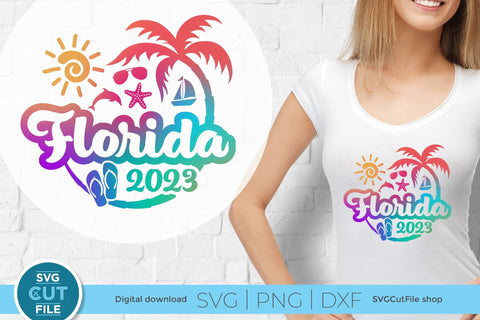 2023 Florida svg - Great for a Florida Vacation or Trip SVG SVG Cut File 