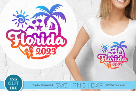 2023 Florida svg - Great for a Florida Vacation or Trip SVG SVG Cut File 