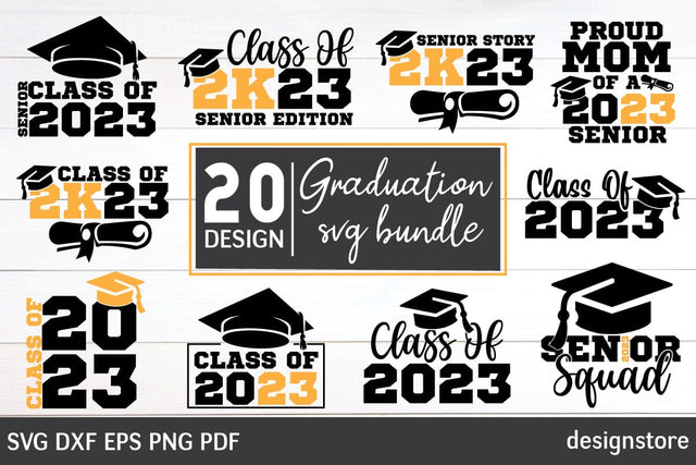 2023 Graduation SVG PNG - Class of 2023 Svg - Senior Svg Bundle - Cricut - Silhouette - Commercial License Included SVG designstore 