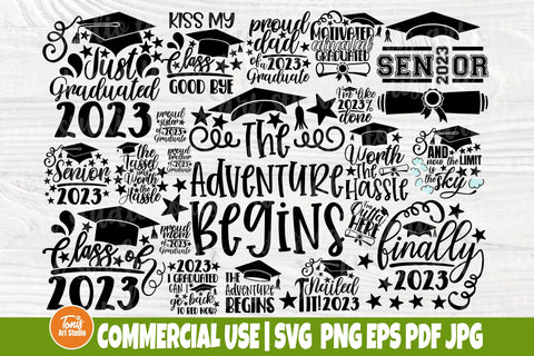 2023 Graduation SVG PNG - Class of 2023 Svg - Senior Svg Bundle - Cricut - Silhouette SVG TonisArtStudio 