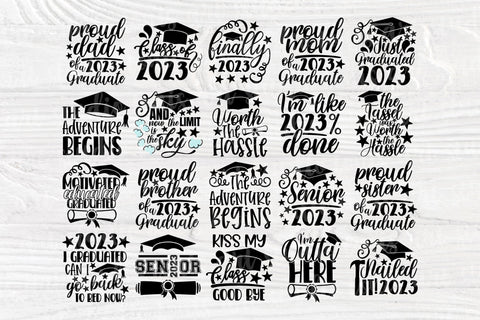 2023 Graduation SVG PNG - Class of 2023 Svg - Senior Svg Bundle - Cricut - Silhouette SVG TonisArtStudio 