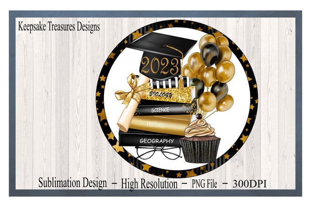 2023 Graduation Wreath Attachment, Star Background, PNG Sublimation Design, Digital Download, Graduation Décor, Graduation Celebration Sublimation Keepsake Treasures Designs LLC. 