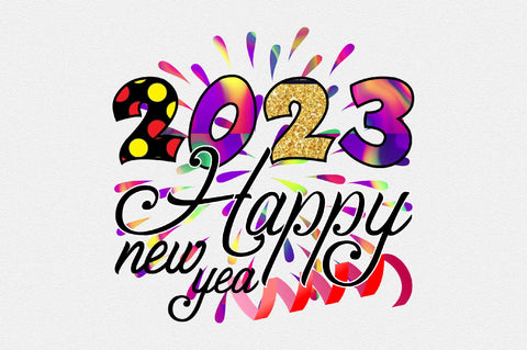 2023 happy new yea Sublimation SVGArt 