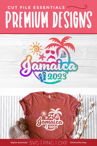 2023 Jamaica svg - Jamaica Vacation or Trip Design SVG SVG Cut File 