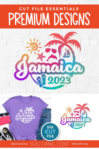 2023 Jamaica svg - Jamaica Vacation or Trip Design SVG SVG Cut File 