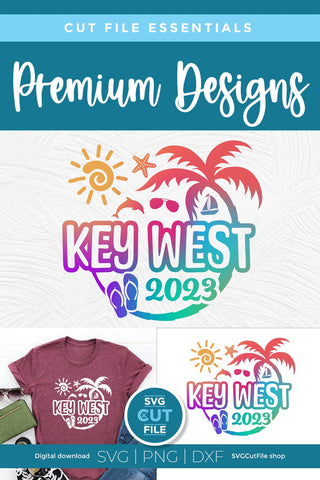 2023 Key West svg - Key West Florida Vacation or Trip SVG SVG Cut File 