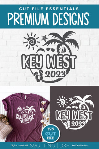 2023 Key West svg - Key West Florida Vacation or Trip SVG SVG Cut File 