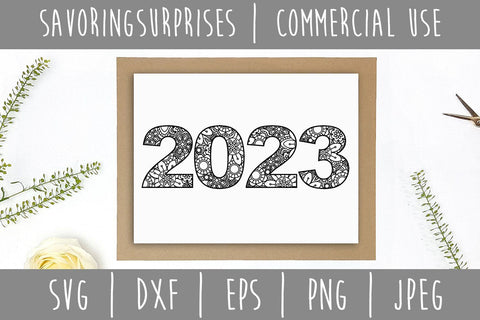 2023 Mandala Zentangle SVG SavoringSurprises 