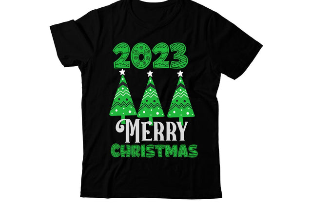 2023 Merry Christmas SVG Cut File, 2023 Merry Christmas SVG Design, 2023 Merry Christmas Sublimation Design PNG SVG BlackCatsMedia 