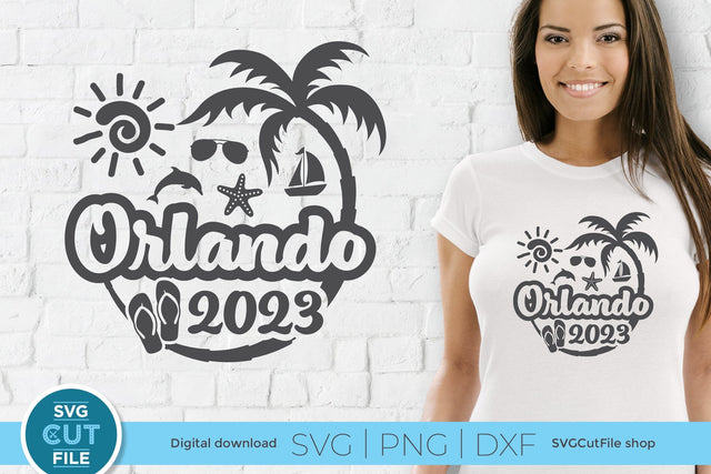 2023 Orlando Florida svg - Orlando FL Vacation or Trip Design SVG SVG Cut File 