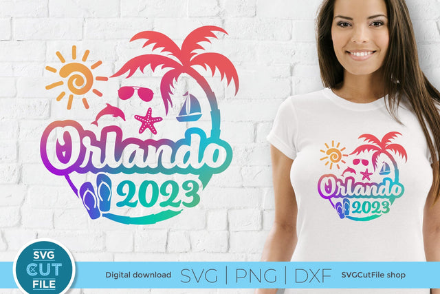 2023 Orlando Florida svg - Orlando FL Vacation or Trip Design SVG SVG Cut File 