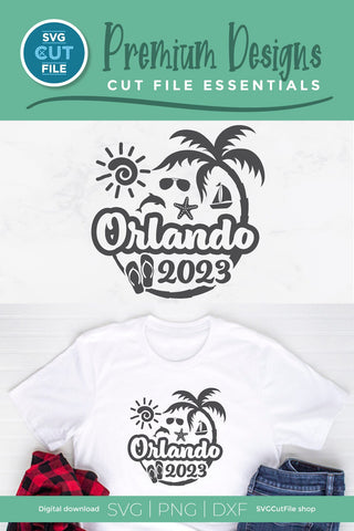 2023 Orlando Florida svg - Orlando FL Vacation or Trip Design SVG SVG Cut File 