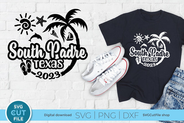 2023 South Padre Island Texas svg - South Padre TX Vacation or Trip Design SVG SVG Cut File 