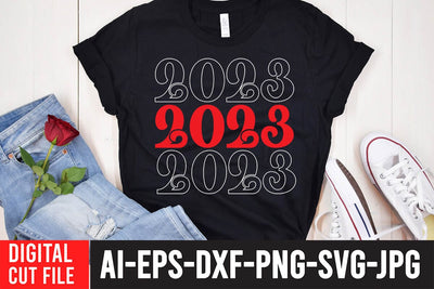 2023 SVG Cut File , 2023 T-Shirt Design SVG BlackCatsMedia 