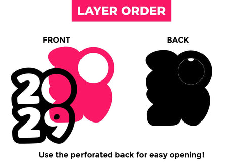 2023 to 2029 Candy Dome Holder SVG 3D Paper Risa Rocks It 