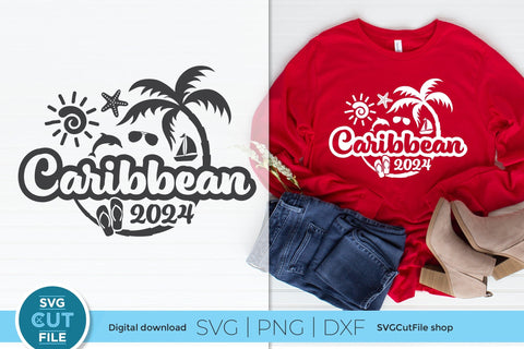 2024 Caribbean svg - Caribbean Vacation or Trip Design SVG SVG Cut File 