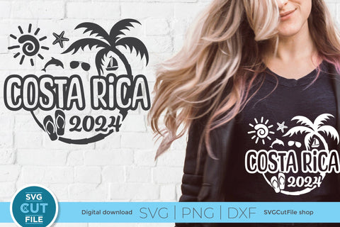 2024 Costa Rica svg - Costa Rica Vacation or Trip Design SVG SVG Cut File 