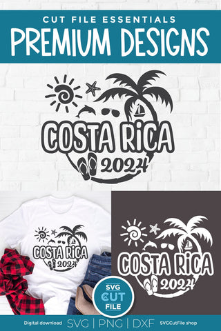 2024 Costa Rica svg - Costa Rica Vacation or Trip Design SVG SVG Cut File 