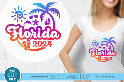 2024 Florida svg - Great for a Florida Vacation or Trip SVG SVG Cut File 