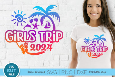 2024 Girls Trip svg - Girls Trip Vacation or Trip Design SVG SVG Cut File 