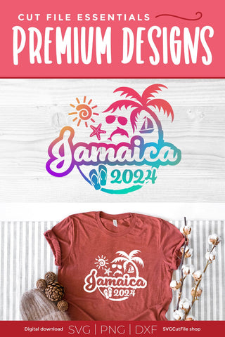 2024 Jamaica svg - Jamaica Vacation or Trip Design SVG SVG Cut File 