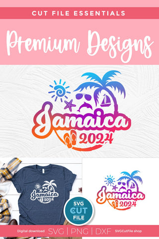 2024 Jamaica svg - Jamaica Vacation or Trip Design SVG SVG Cut File 