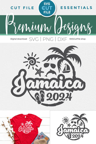 2024 Jamaica svg - Jamaica Vacation or Trip Design SVG SVG Cut File 