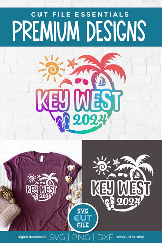 2024 Key West svg - Key West Florida Vacation or Trip SVG SVG Cut File 