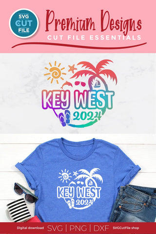 2024 Key West svg - Key West Florida Vacation or Trip SVG SVG Cut File 