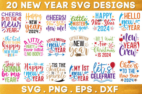 2024 New year SVG Bundle SVG Regulrcrative 