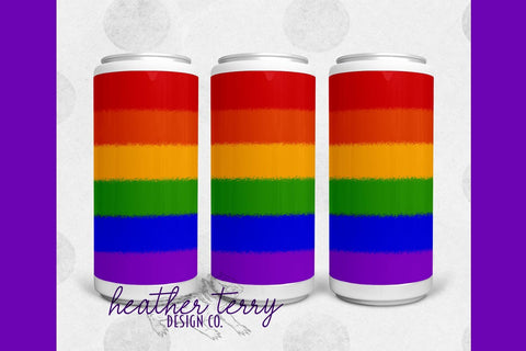 20oz 30oz Straight Skinny Rainbow PNG Tumbler Wraps Sublimation Heather Terry Design Co. 
